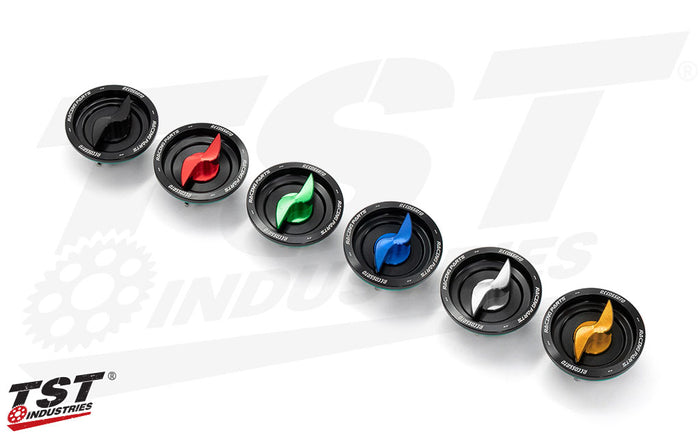 Available Closing Cap Accent Colors.