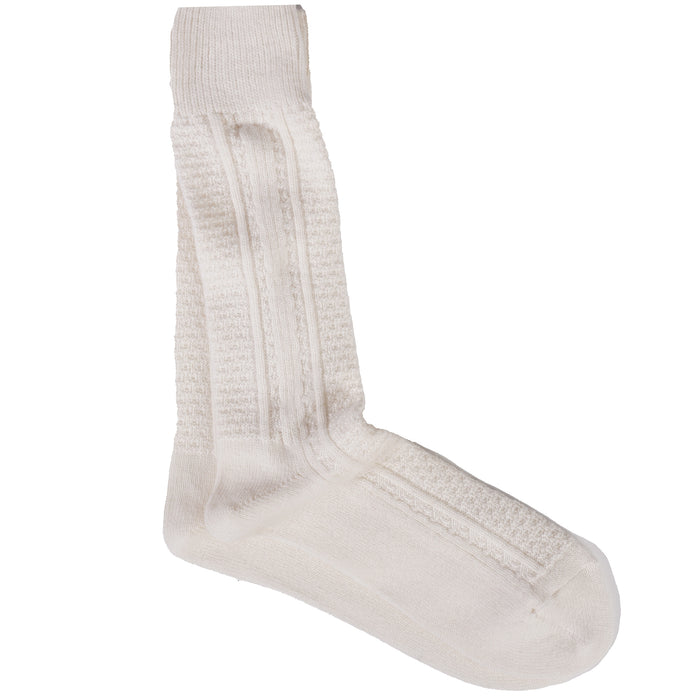 Anonymous Ism Wool Cash Socks - Off White