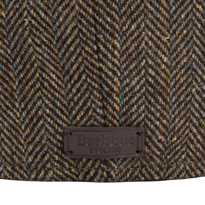 Barbour Fyne Tweed Baker Boy Cap - Brown