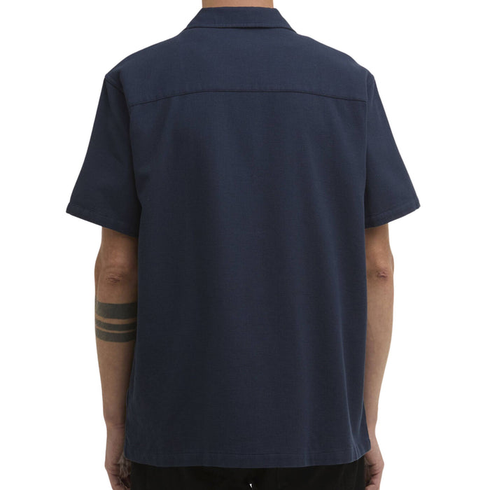 Barbour International Wayback Waffle Shirt - Navy