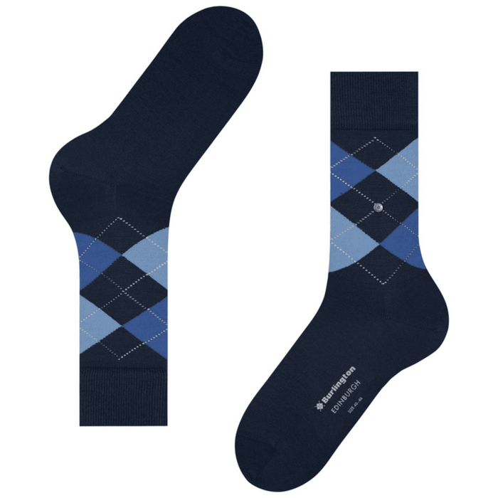 Burlington Socks Edinburgh Socks - Navy/Blue