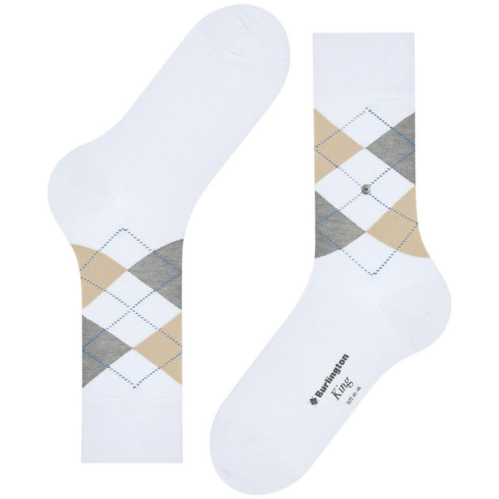 Burlington Socks King Socks - Cream Multi