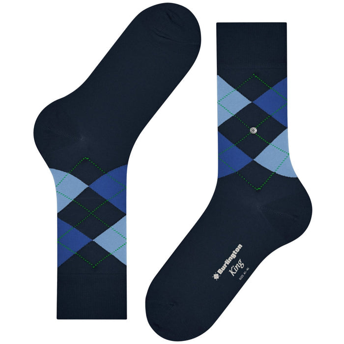 Burlington Socks King Socks - Navy