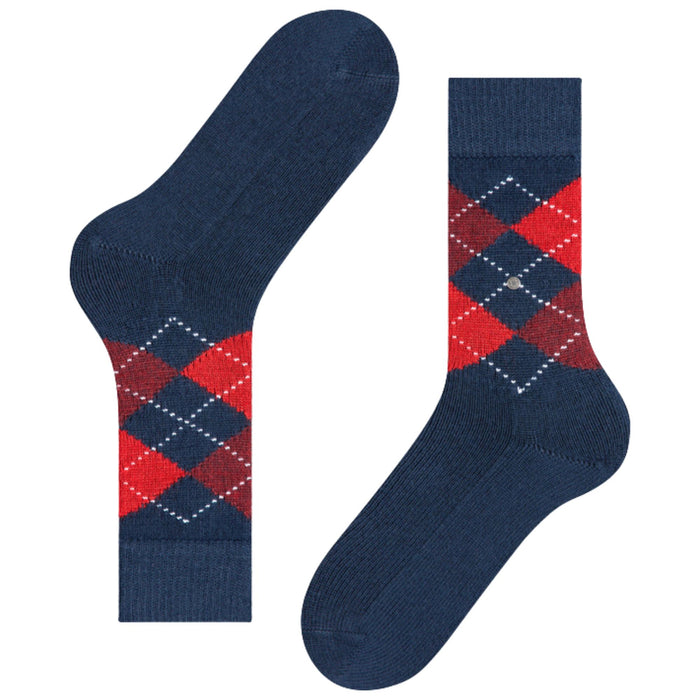 Burlington Socks Preston Socks - Navy/Red