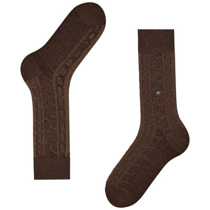 Burlington Socks Tweed Socks - Brown