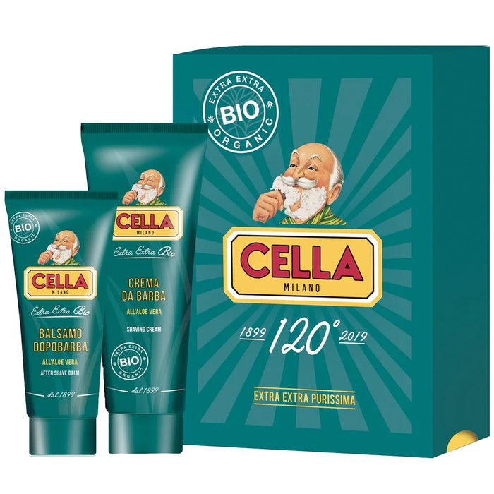 Cella Milano Organic Shaving Duo - Green