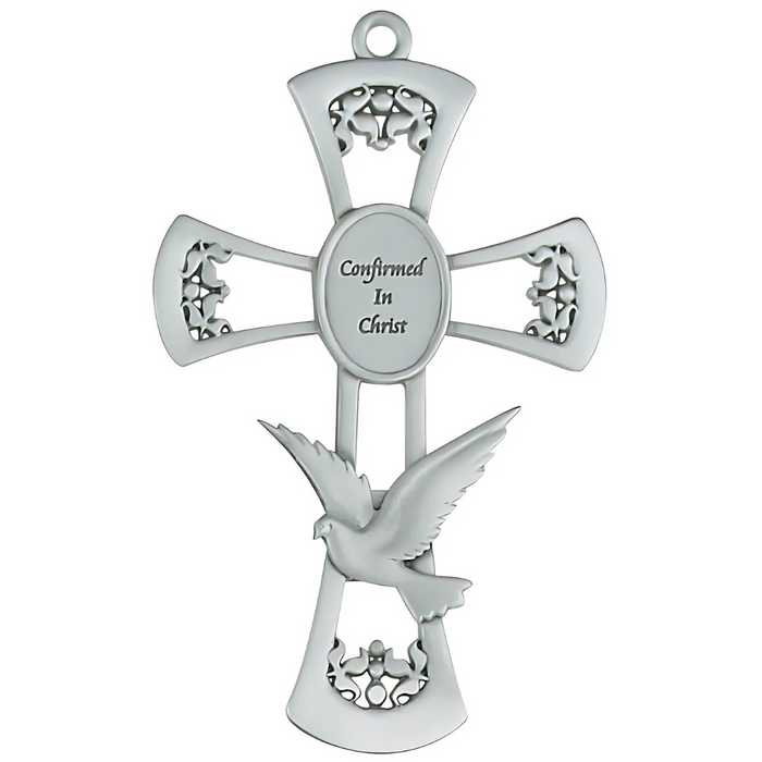 Cross 6in Pewter Confirmation Cross Box