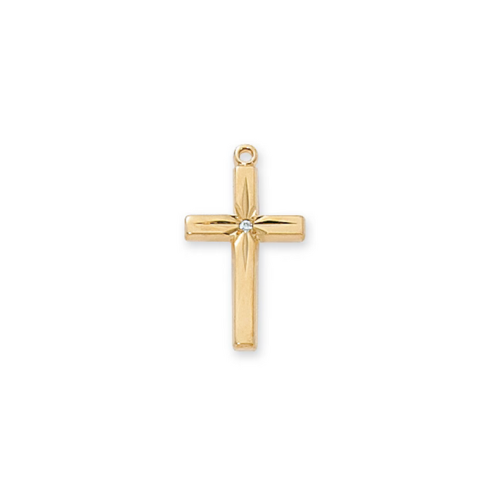 Cross Necklace - Gold over Sterling