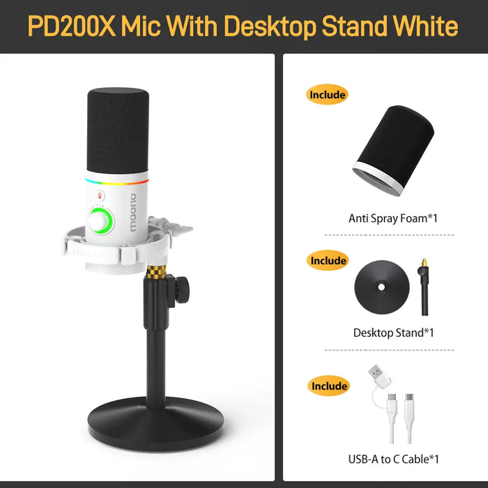 Pd200X With Desktop Stand White