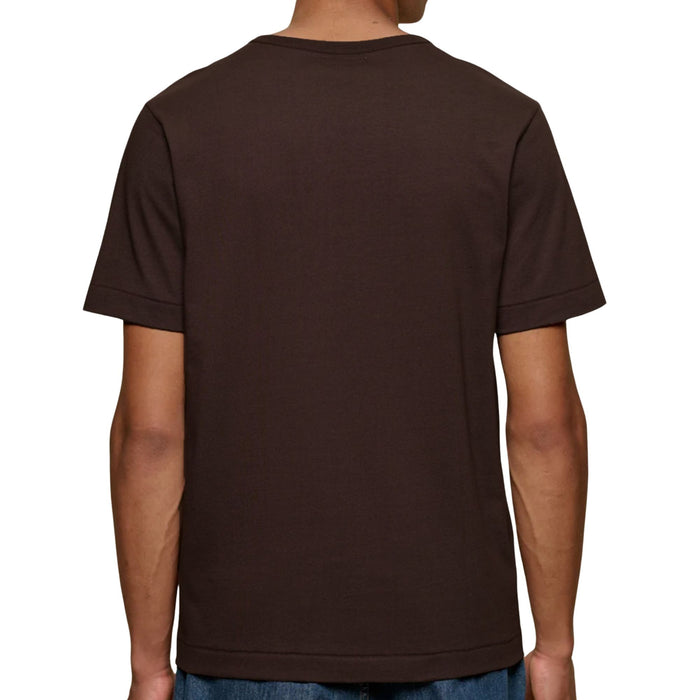 Merz b Schwanen 2M15 Mid-Century Machine Refined Fit T-Shirt - Chocolate