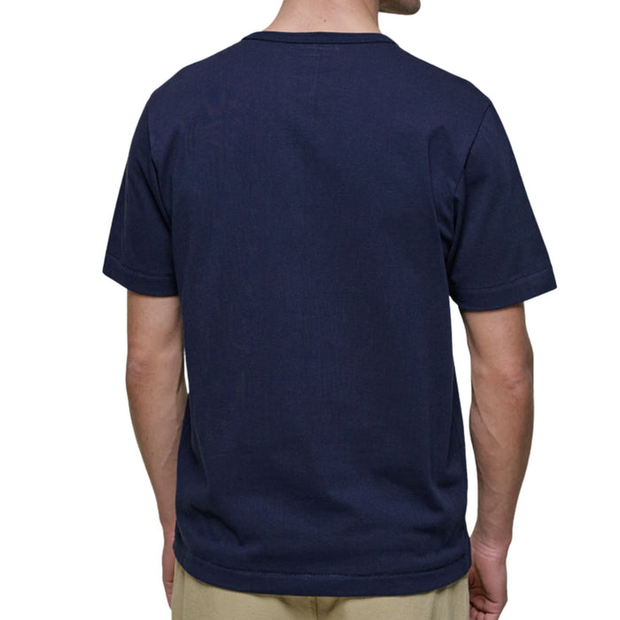 Merz b Schwanen 2M15 Mid-Century Machine Refined Fit T-Shirt - Ink Blue