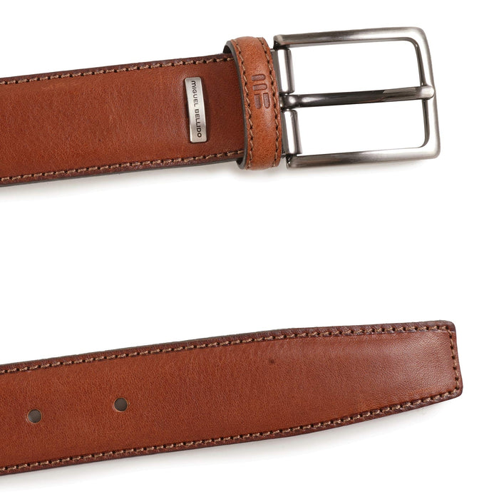 Miguel Bellido Belts Smooth Leather Belt - Brown