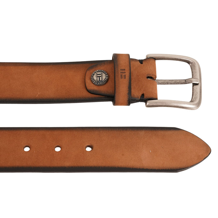 Miguel Bellido Belts Suede Belt - Tan Brown