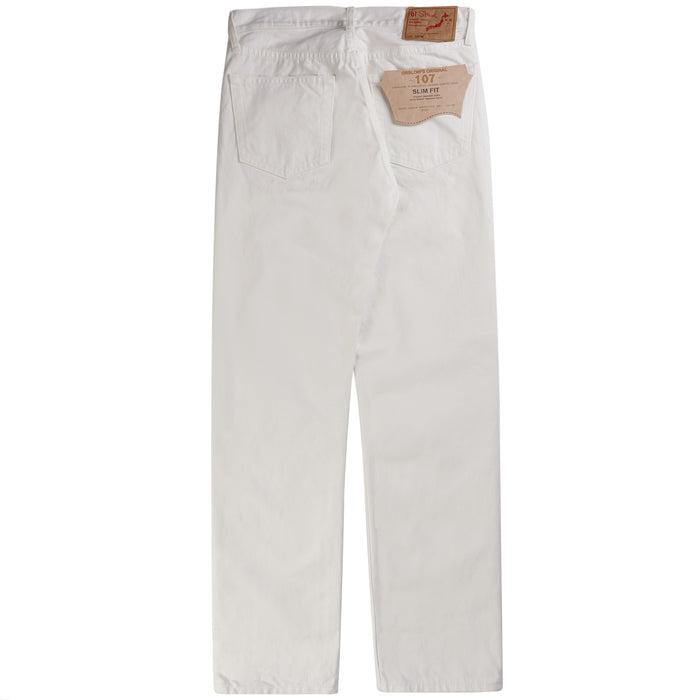 OrSlow 107 Ivy Fit Jeans - White Denim