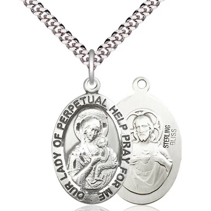 Our Lady of Perpetual Help Sterling Silver 24"
