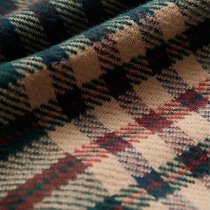 Portuguese Flannel Cervo Shirt - Green/Ecru