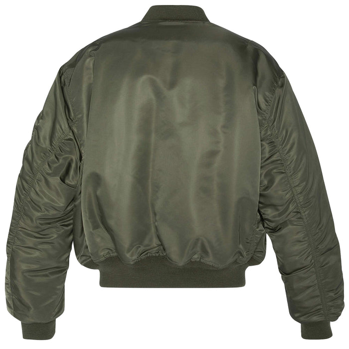 Schott NYC Recycled Nylon MA-1 90's Fit Bomber Jacket - Khaki