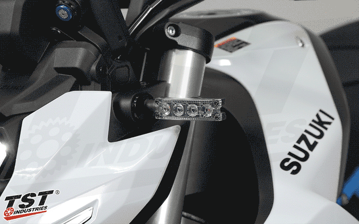 TST Quadrix Signals feature a sequential light pattern and built in running light circuit.