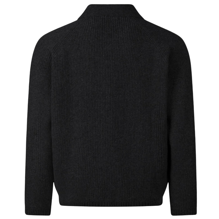 Universal Works Zip Cardigan Eco Wool - Black