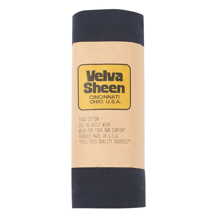 Velva Sheen Rolled Short Sleeve Crew Neck T-Shirt - Navy