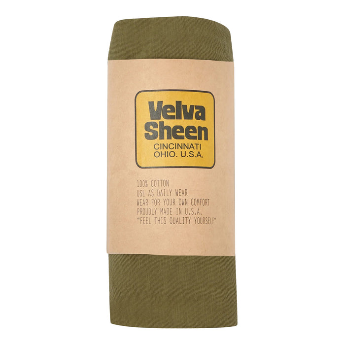 Velva Sheen Rolled Short Sleeve Crew Neck T-Shirt - Olive