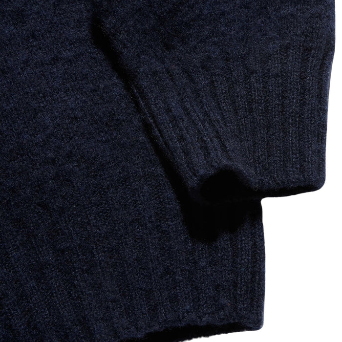 YMC Suedehead Crew Knit Jumper - Navy