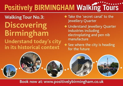 13:30-15:30 SUNDAY 25th October 2026. Discovering Birmingham's Jewellery Quarter