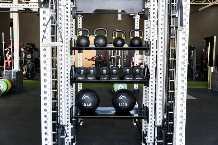 41" Dumbbell & Kettlebell Shelf