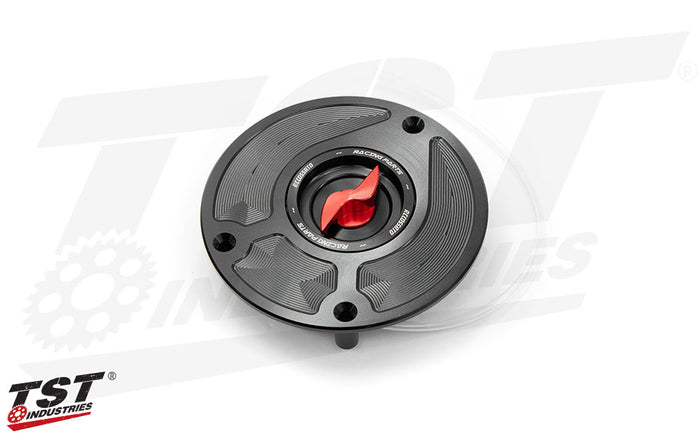 Features a durable black anodized finish.