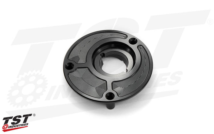 CNC machined from billet aluminum for precise fitment.