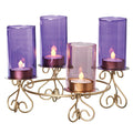 Advent Glass Flute Holders 8.25"H