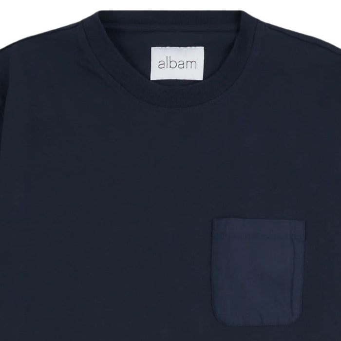 Albam Woven Pocket T-Shirt - Navy