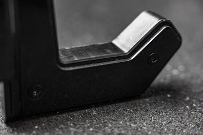 Close-up shot of the hardware on the REP Fitness Altitude™ J-Cups