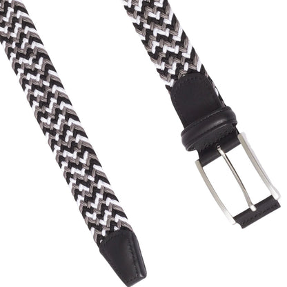 Anderson's Belts Woven Belt - Black/Grey