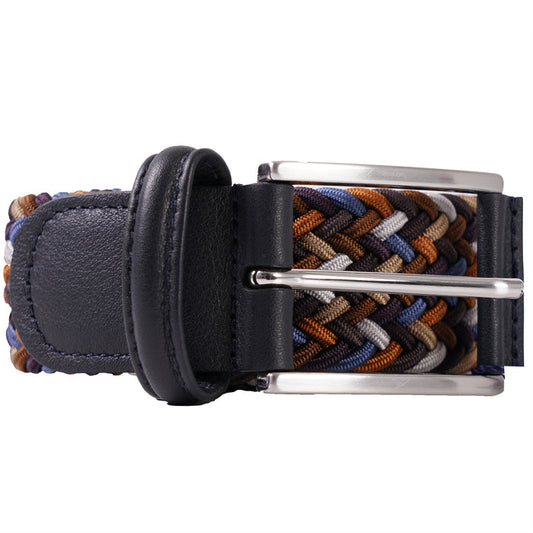 Anderson's Belts Woven Belt - Blue Mix