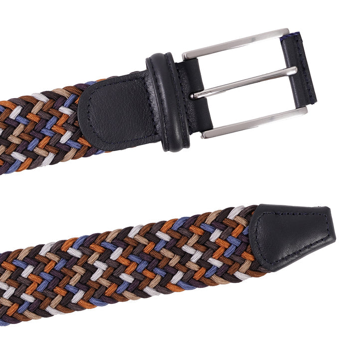 Anderson's Belts Woven Belt - Blue Mix