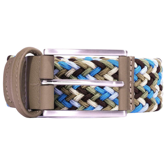 Anderson's Belts Woven Belt - Blue/Brown