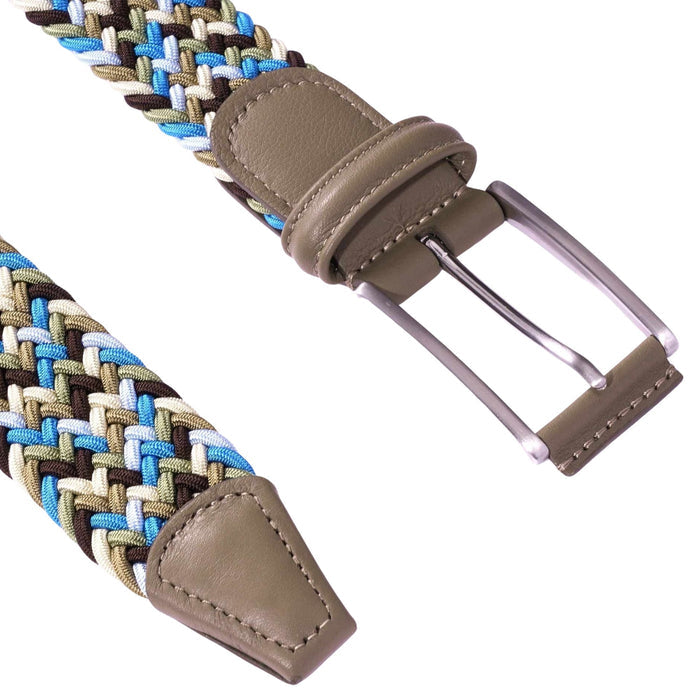 Anderson's Belts Woven Belt - Blue/Brown