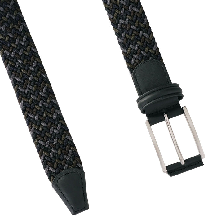 Anderson's Belts Woven Belt - Grey Mix