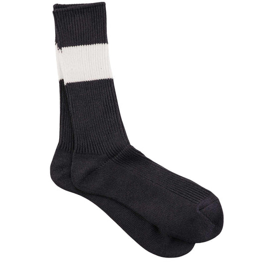 Anonymous Ism Stripe Crew Socks - Grey
