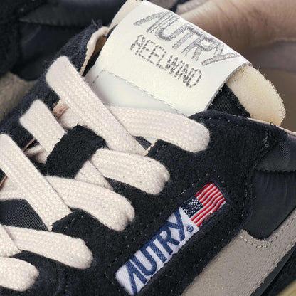 Autry Reelwind Low Sneaker - White and Black