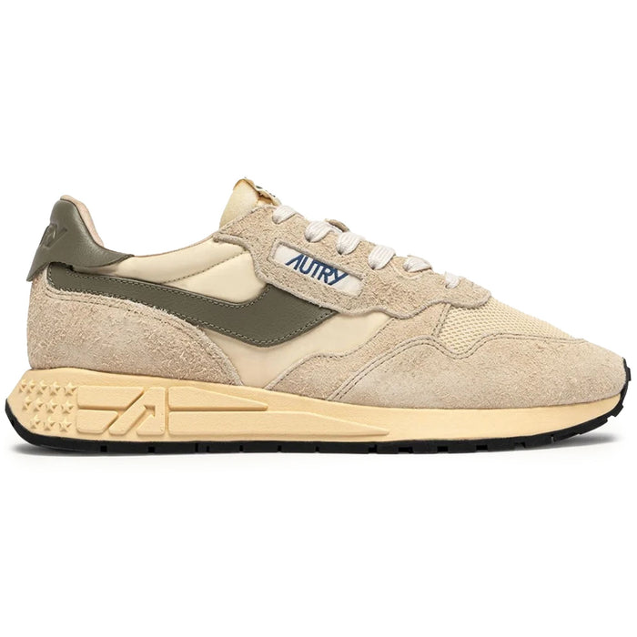 Autry Reelwind Low Sneakers - Ecru/Covert Green