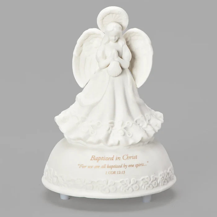 Baptism Angel Musical Figure 5"H