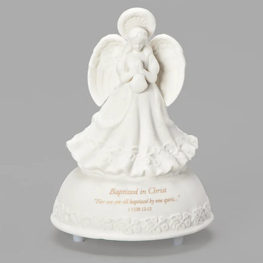 Baptism Angel Musical Figure 5"H
