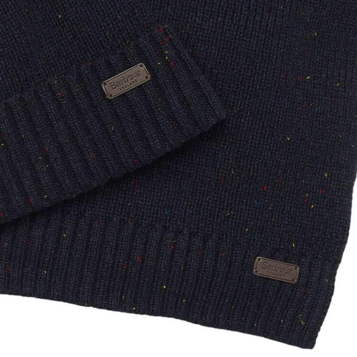 Barbour Carlton Fleck Beanie & Scarf Gift Set - Navy