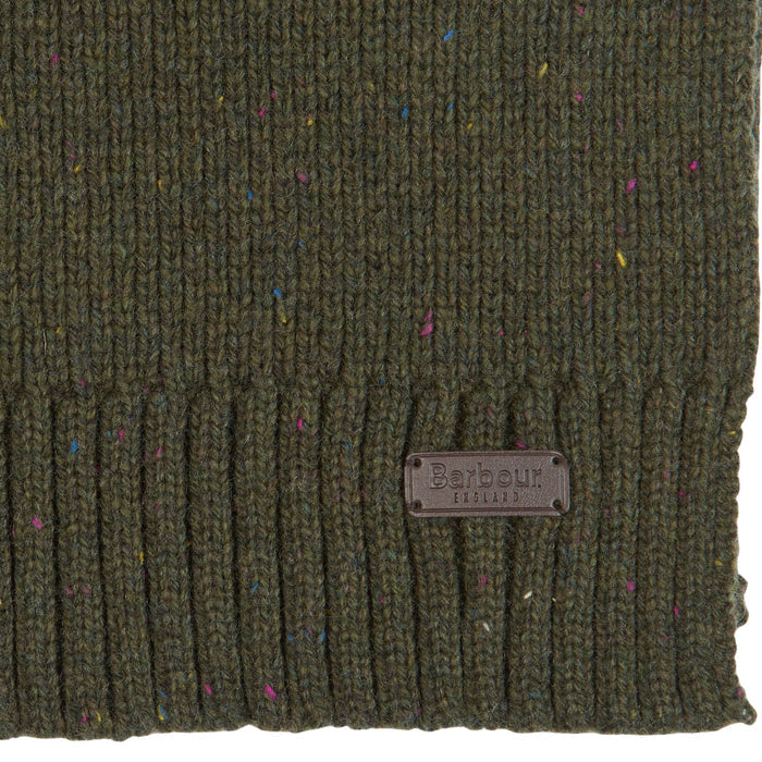 Barbour Carlton Fleck Beanie & Scarf Gift Set - Olive
