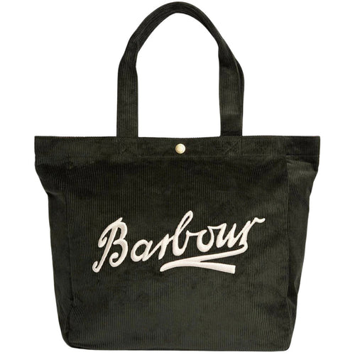 Barbour Carrick Cord Tote Bag - Sage