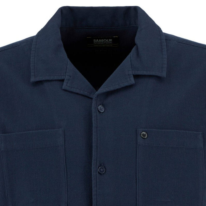 Barbour International Wayback Waffle Shirt - Navy