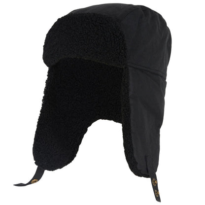 Barbour Morar Waxed Trapper Hat - Black