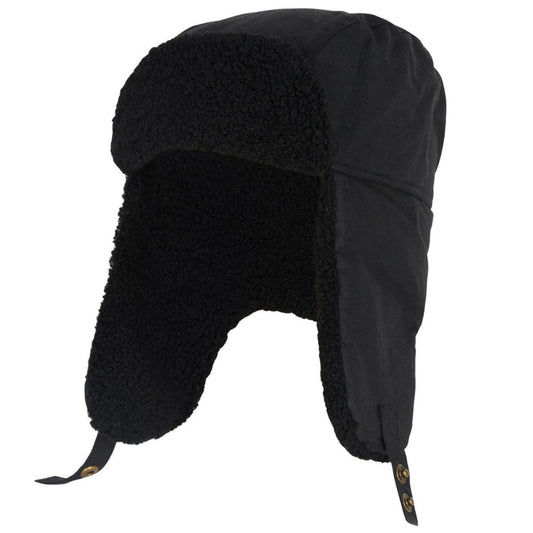 Barbour Morar Waxed Trapper Hat - Black